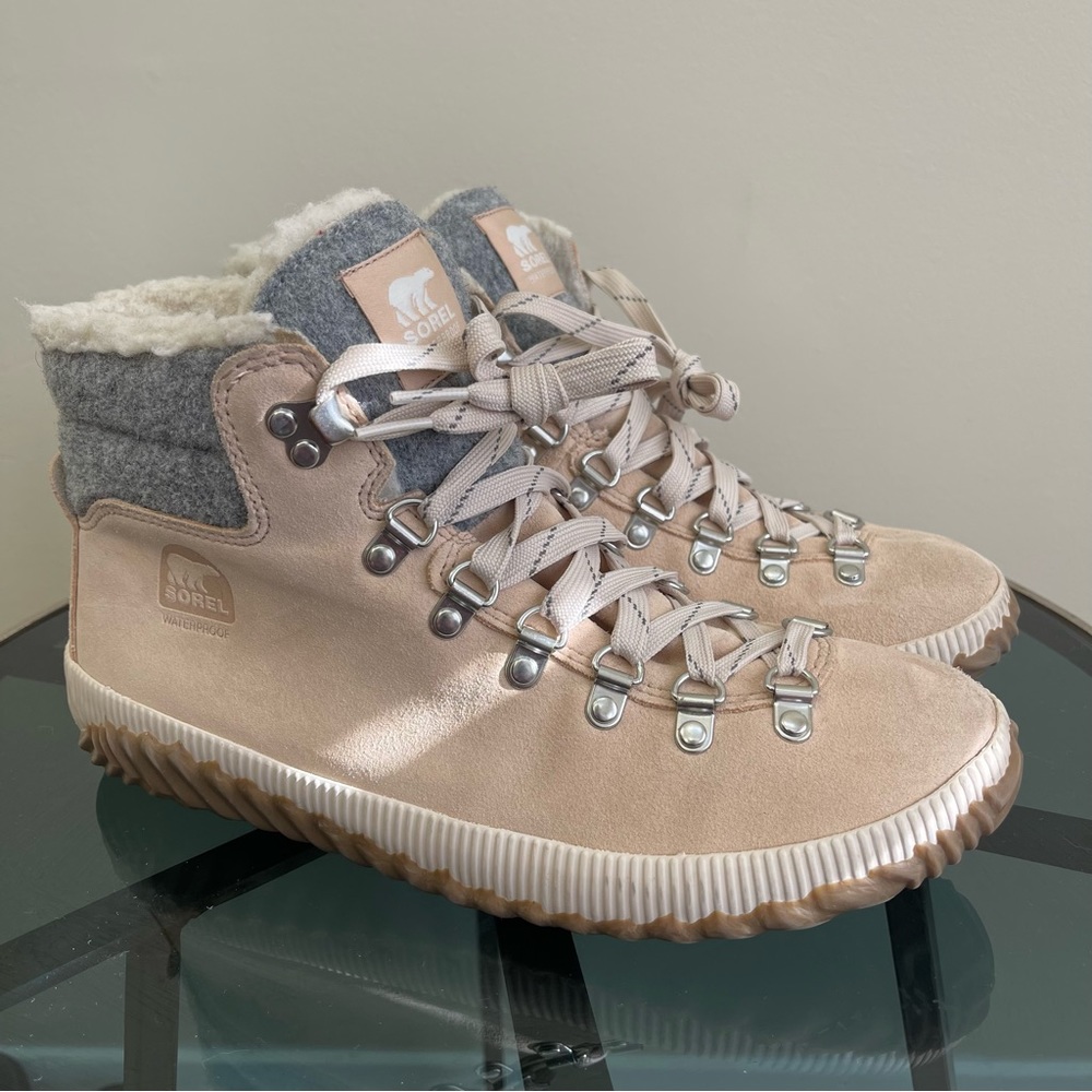 Womens Sorel Out N About Plus Conquest Waterproof Suede Boot